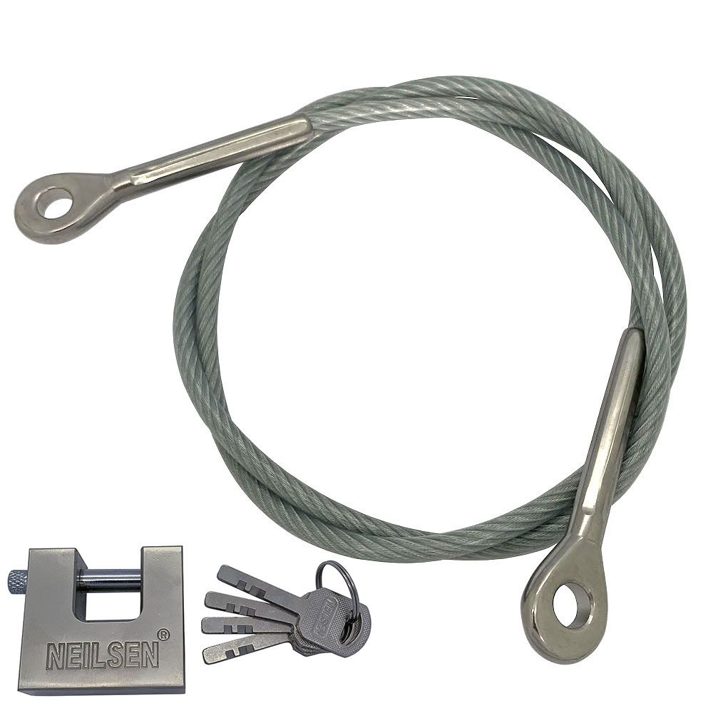 VIVBOO 3 Stainless Steel Security Cable 4/6/10/15FT Luggage Lock