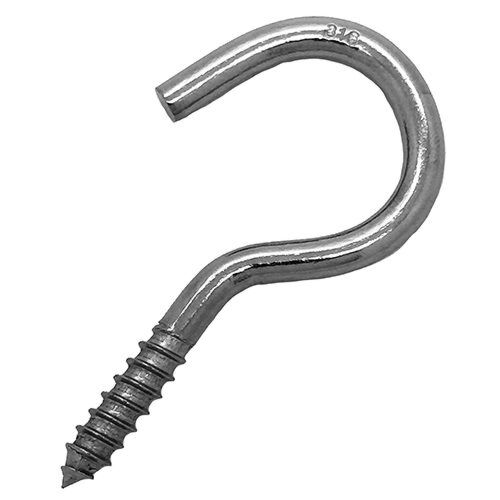 Stainless Steel Wood Screw Cup M Hooks