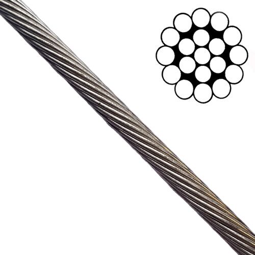 3mm 1x19 Galvanised Steel Wire Rope | Wire Rope Shop