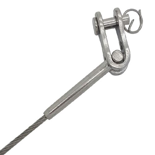 Toggle For Wire Rope 3mm Stainless Steel Wire Rope Swage Toggle Jaw Terminal | Wire Rope Shop