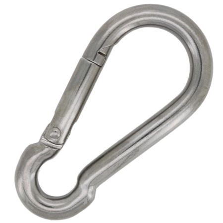 Stainless Steel Carbine Snap Hook AISI 316 4mm x 40mm