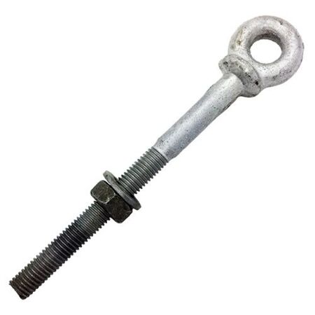 Galvanised steel eye bolt longshank