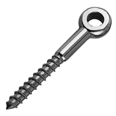 Stainless Steel Wood Screw Lag Eye Bolt with Flat Eye