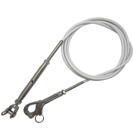 Guard rail life line fitting