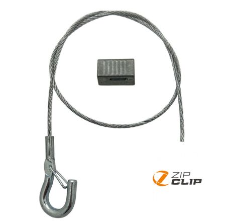 Wire rope hanging kit 2mm Zip-Clip