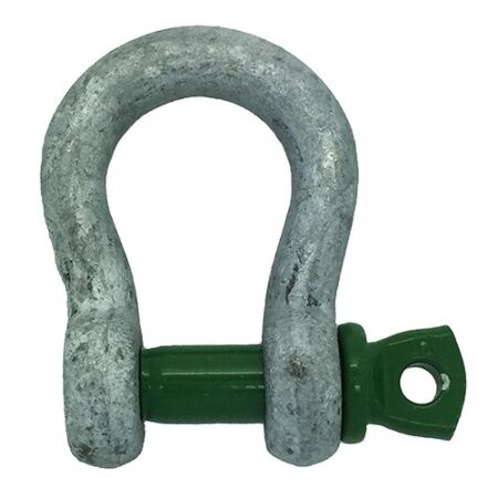 Galvanised Steel Green Screw Collar Pin bow Shackle VAN BEEST - GS Products
