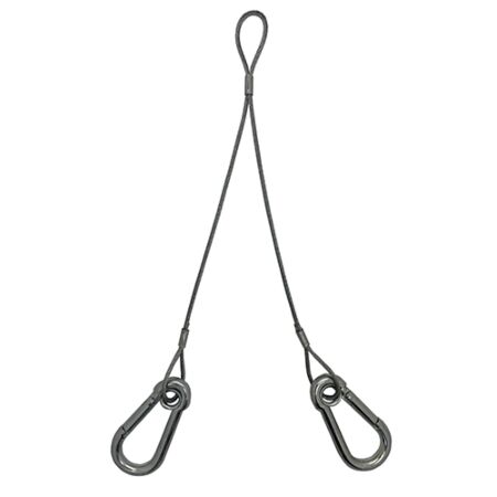 Steel Wire Hanging Sling with Snap Hooks