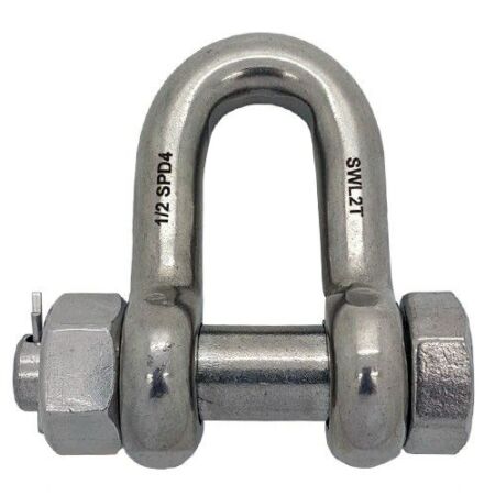 stainless steel d shackle load rated