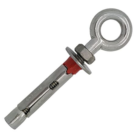 Stainless Steel Eye Bolts with Expansion Shield