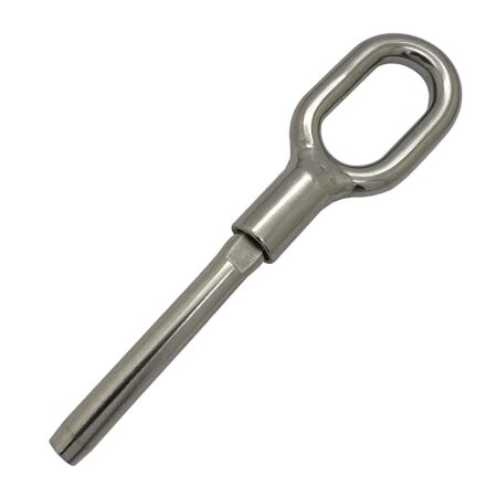 Stainless steel wire rope guard rail swage eye fitting 3mm 4mm