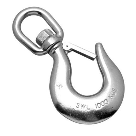 Stainless Steel Swivel Hooks with Safety Catch