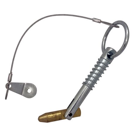 Zinc Plated Sword Pin with Retaining Wire 