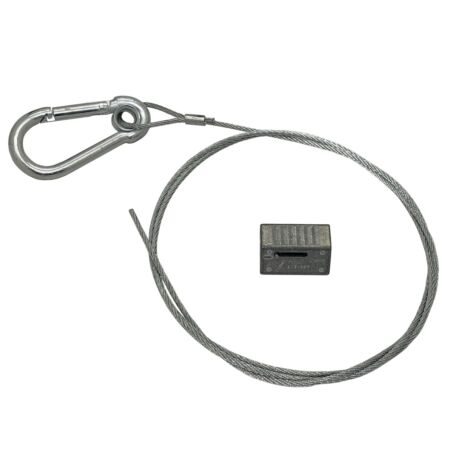 Wire Rope Loop Suspension Hanging System with Snap Hook - Zip-Clip