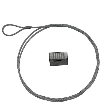 Zip-Clip wire rope hanging system