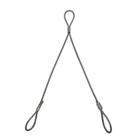 2 Leg Sign Hanging Wire Sling with Eyelets