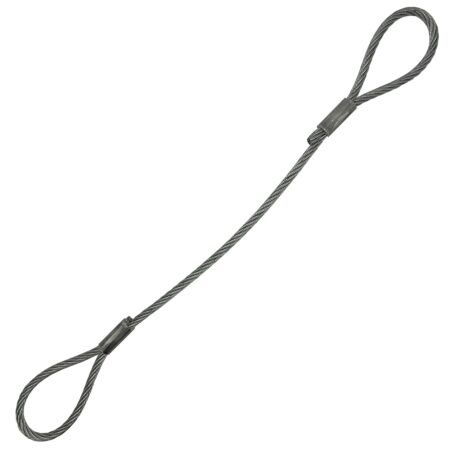 750kgs galvanised steel wire rope strop sling 1 - 10 meter 