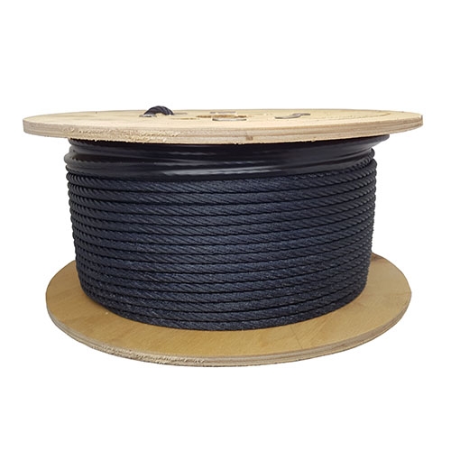 Blackened Steel Wire Rope & Fittings